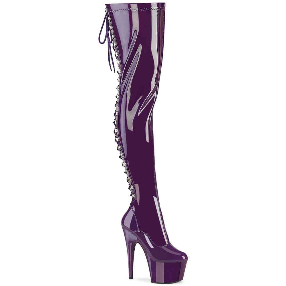 Pleaser - ADORE3063 Bottes cuissardes à plateforme - Violet Product image